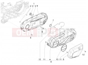 PIAGGIO Beverly 400 Deep Black E5 (EU) Crankcase cover - Crankcase cooling
