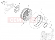 PIAGGIO BV 400 Deep Black E5 (CA, USA) Rear wheel