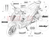 PIAGGIO Medley 200 E5+ (EU) Plates - Emblems