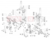 PIAGGIO MP3 300 HPE / HPE Sport E5 (EU) Fork's components (Mingxing)