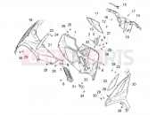 PIAGGIO MP3 300 HPE / HPE Sport E5 (EU) Front glove-box - Knee-guard panel