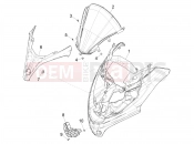 PIAGGIO MP3 300 HPE / HPE Sport E5 (EU) Front shield