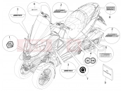 PIAGGIO MP3 300 HPE / HPE Sport E5 (EU) Plates - Emblems