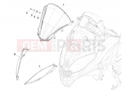 PIAGGIO MP3 300 HPE / HPE Sport E5 (EU) Windshield - Glass