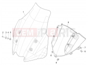 PIAGGIO MP3 400 HPE Classic-Sport E5+ (EU) Windshield - Glass