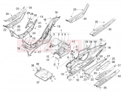 PIAGGIO MP3 400 HPE Classic-Sport E5+ (EU) Central cover - Footrests