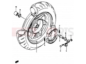 SUZUKI AP50 S (1995) (R/S/T) 43 - REAR WHEEL