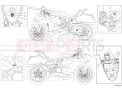 DUCATI 2025 Panigale V2 Superquadro Final Edition Positioning plates