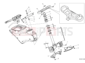 DUCATI 2025 Panigale V2 Superquadro Final Edition Steering assembly