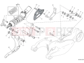DUCATI 2025 Panigale V2 Superquadro Final Edition Rear shock absorber