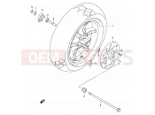 SUZUKI AY50 K2 (2002) Katana 41 - FRONT WHEEL (MODEL K1/K2/K3)