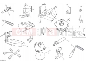 Workshop service tools - engine (2) - Ducati Hypermotard 698 Mono 2025