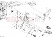 Left footrest - Ducati Hypermotard 698 Mono 2025