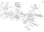 DUCATI 2025 Hypermotard 950 SP Left footrests