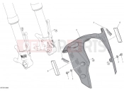 DUCATI 2025 Hypermotard 950 SP Front mudguard