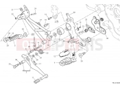 DUCATI 2025 Hypermotard 950 SP Right footrests