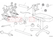 DUCATI 2025 Hypermotard 950 SP Workshop service tools - frame