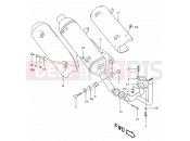 SUZUKI AY50W W (1998) Katana 7E - MUFFLER (MODEL K1, EXCEPT P26 AND AY50 P39 )