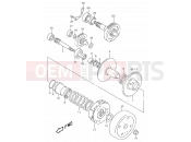 SUZUKI AY50W W (1998) Katana 13 - TRANSMISSION (2) (MODEL V/W)