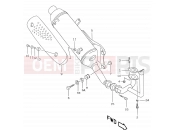 SUZUKI AY50W Y (2000) Katana 7A - MUFFLER (MODEL W P04)
