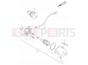 SUZUKI AY50W Y (2000) Katana 15 - STARTING MOTOR