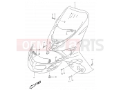 SUZUKI AY50W Y (2000) Katana 30A - FRONT LEG SHIELD (MODEL Y)