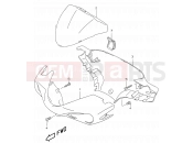 SUZUKI AY50W Y (2000) Katana 35A - HANDLE COVER (MODEL AY50W/WR X)