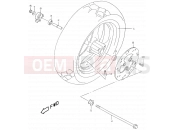 SUZUKI AY50W Y (2000) Katana 40A - FRONT WHEEL (MODEL Y)