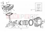 DUCATI 1995 Supersport 750 SS CYLINDER - PISTON » ENGINE CASE