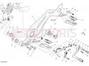 DUCATI 2025 Monster Plus Left footrests