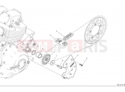 DUCATI 2025 Scrambler Icon Dark Front sprocket & chain