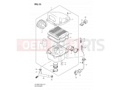 SUZUKI DL1000 K7 (2007) V-Strom (E02,E19,E24,E37) 13 - AIR CLEANER