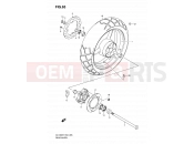 SUZUKI DL1000 K7 (2007) V-Strom (E02,E19,E24,E37) 65 - REAR WHEEL