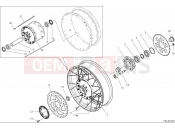 DUCATI 2025 Multistrada V4 S Rear wheel (spoked)