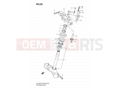 56 - STEERING STEM - Suzuki DL1000 K8 (2008) V-Strom (E03,E28,E33)