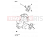 57 - FRONT WHEEL - Suzuki DL1000 K8 (2008) V-Strom (E03,E28,E33)