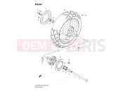 64 - REAR WHEEL - Suzuki DL1000 K8 (2008) V-Strom (E03,E28,E33)