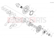DUCATI  Diavel 1260 REAR WHEEL SPINDLE
