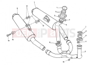 DUCATI 1995 Supersport 900 SS EXHAUST SYSTEM SUPERLIGHT » EXHAUST SYSTEM