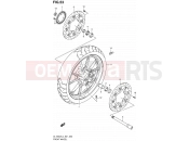 SUZUKI DL1000A L4 (2014) V-Strom (E21) 53 - FRONT WHEEL