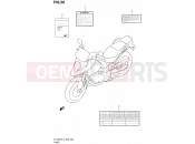 SUZUKI DL1000A L4 (2014) V-Strom (E99) 50 - LABEL