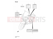 52 - LABEL (MODEL K7) - Suzuki DL650 K7 (2007) V-Strom (E02,E19,E24)