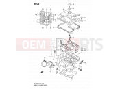 3 - REAR CYLINDER HEAD - Suzuki DL650 K8 (2008) V-Strom (E02,E19,E24,E37)