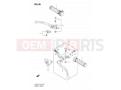 46 - HANDLE LEVER (MODEL K7/K8) - Suzuki DL650 K8 (2008) V-Strom (E02,E19,E24,E37)