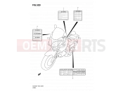 SUZUKI DL650 L0 (2010) V-Strom (E02,E19,E24) 52B - LABEL (MODEL L0)