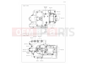 KAWASAKI 2021 15 Crankcase Bolt Pattern
