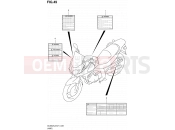 SUZUKI DL650A L2 (2012) V-Strom (E21) 49 - LABEL (DL650AL2 E21)