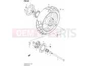 SUZUKI DL650A L2 (2012) V-Strom (E21) 62 - REAR WHEEL