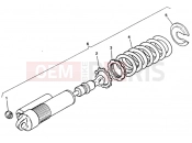 DUCATI 1994 Supersport 600 SS REAR SHOCK ABSORBER » SWING ARM