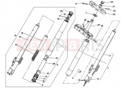 DUCATI 1994 Supersport 750 SS FRONT FORK DM 007707 » FRONT SUSPENSION